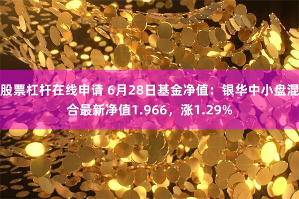 股票杠杆在线申请 6月28日基金净值：银华中小盘混合最新净值1.966，涨1.29%